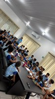 Alunos da  Escola Manoel Francisco de Oliveira visita Câmara Municipal de Nova União 